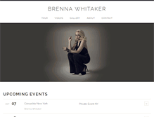 Tablet Screenshot of brennawhitaker.com